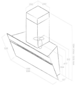 Детальное фото товара: ELICA STRIPE URBAN ZINC/A/90