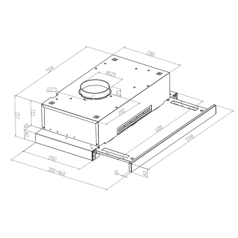 Детальное фото товара: MEFERI SLIDEBOX60WH LIGHT