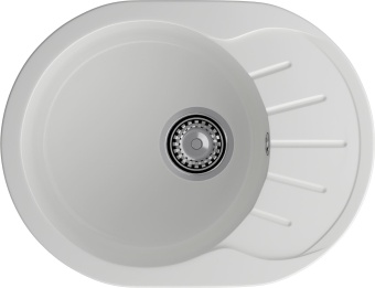 Детальное фото товара: GranFest RONDO GF-R-580 L, мойка, мрамор, иней