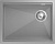 Фото товара: Rivelato LINO LN-554-R grigio metallizz, мойка, гранит, серый металлик