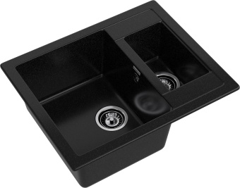 Детальное фото товара: GranFest QUADRO GF-Q-610 K, мойка, мрамор, черный