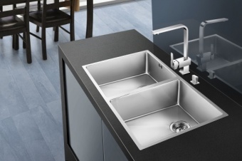 Детальное фото товара: Oulin OL-F202, мойка, нержавеющая сталь сатин
