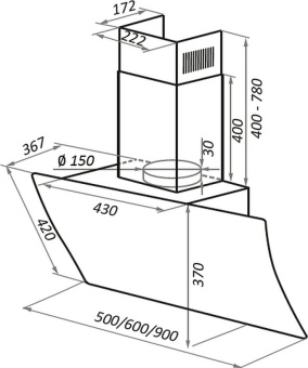 Детальное фото товара: Maunfeld SKY STAR CHEF 60 Glass Beige