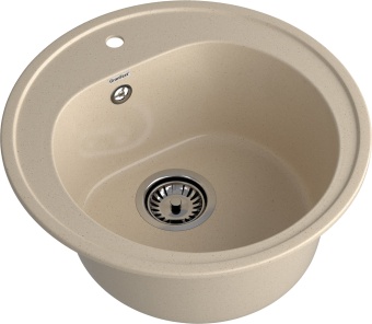 Детальное фото товара: GranFest RONDO GF-R-510, мойка, мрамор, песочный