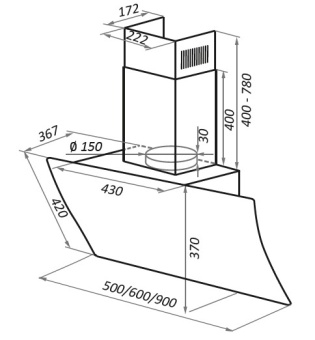Детальное фото товара: Maunfeld SKY STAR CHEF 60 Glass White