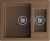 Детальное фото товара: GranFest QUADRO GF-Q-610 K, мойка, мрамор, терракот