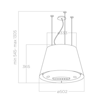 Детальное фото товара: ELICA EASY UX WH/F/50