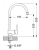 ALVEUS ARC 110 CHR, смеситель, хром Детальное фото товара: ALVEUS ARC 110 CHR, смеситель, хром