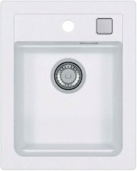 Детальное фото товара: ALVEUS GRANITAL ATROX 10 ARCTIC - G11, мойка, гранит, белый
