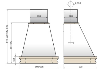 Детальное фото товара: Elikor Пергола 60П-650-П3Л бежевый/дуб неокр.съемное