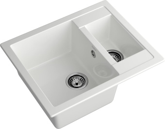 Детальное фото товара: GranFest QUADRO GF-Q-610 K, мойка, мрамор, иней