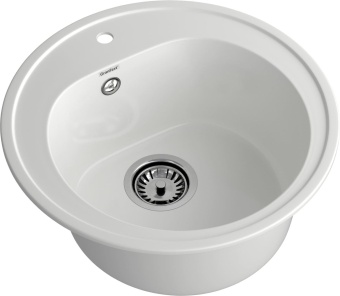 Детальное фото товара: GranFest RONDO GF-R-510, мойка, мрамор, иней