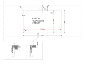 Детальное фото товара: Omoikiri Yamakawa 75-Integra-GR, мойка, керамика, ленинградский серый