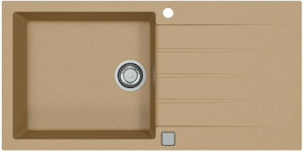 Детальное фото товара: ALVEUS GRANITAL CADIT 50 BEIGE- G55, мойка, гранит, бежевый (в комплекте с сифоном 1132823)