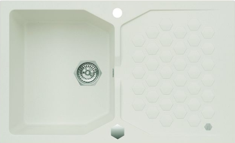Детальное фото товара: ALVEUS SENSUAL 30 GRANITAL+ ARCTIC-G11M, мойка, гранит, белый (в комплекте с сифоном 1101462)