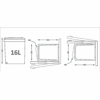 Детальное фото товара: ALVEUS ALBIO, ведро, белый
