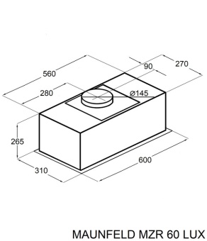 Детальное фото товара: Maunfeld MZR 60 Lux White
