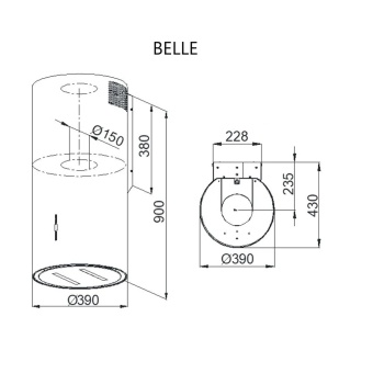Детальное фото товара: Konigin Belle White/White Glass 39