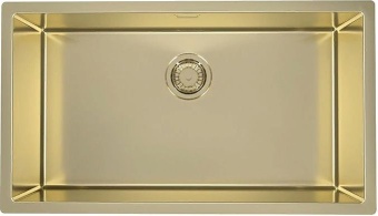 Детальное фото товара: ALVEUS QUADRIX MONARCH 60 GOLD, мойка, нержавеющая сталь, золото
