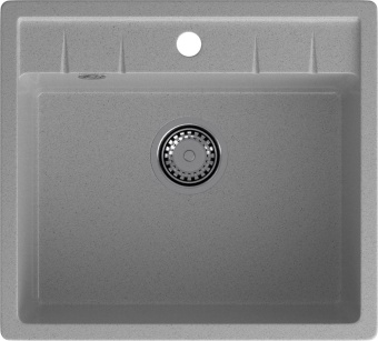 Детальное фото товара: GranFest QUADRO GF-Q-561, мойка, мрамор, серый