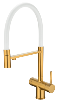 Детальное фото товара: Emar EC-7024WHT PVD Golden, смеситель, золото