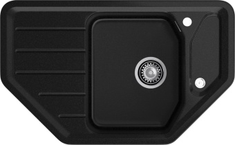 Детальное фото товара: GranFest CORNER GF-C-800 E, мойка, мрамор, черный