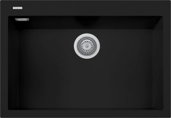 Детальное фото товара: Rivelato ZENO ZN-7650 nero profondo, мойка, керамика, черный