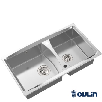 Детальное фото товара: Oulin OL-S8203, мойка, нержавеющая сталь сатин