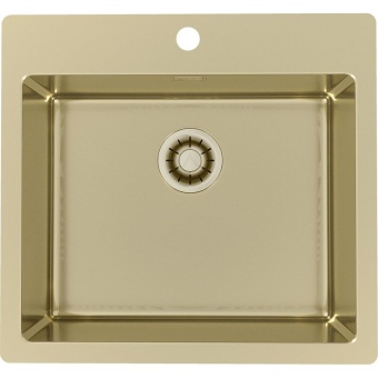 Детальное фото товара: ALVEUS PURE MONARCH 70 new GOLD FS, мойка, нержавеющая сталь (с выпуском без сифона)