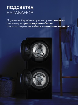 Детальное фото товара: LEX LWM10714LuxIDD стирально-сушильная машина с двумя барабанами