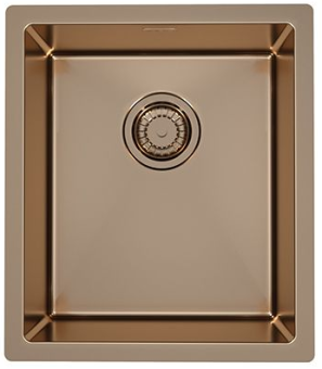 Детальное фото товара: ALVEUS QUADRIX MONARCH 20 COPPER, мойка, нерж сталь, медь (в компл. с выпуском без сифона)