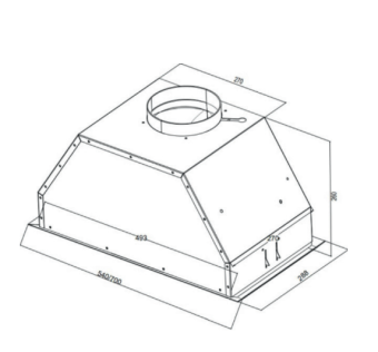 Детальное фото товара: Kuppersberg INTRO 70 BLACK