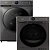 Фото товара: Midea стирка MF200W90WBS/S-RU + сушка MD200H90W/T-RU + соед.эл MSKK-S20