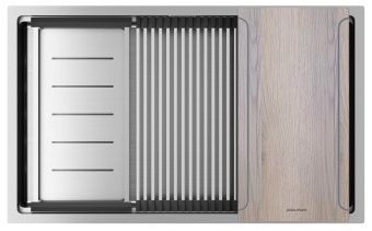 Детальное фото товара: Paulmark NEXT-MULTI SINK 74 UNI, мойка, нержавеющая сталь брашированная