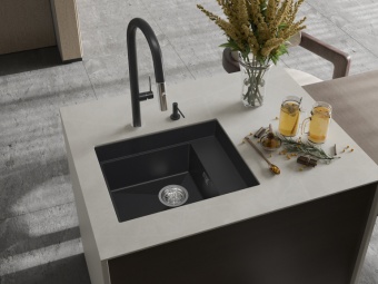 Детальное фото товара: Rivelato NOBILE NB-544-R antracite, мойка, гранит, антрацит