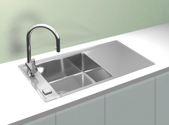 Детальное фото товара: ALVEUS STRICTO 20L new KMB, мойка, нержавеющая сталь, левая (в комплекте с сифоном 1148858)