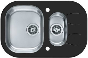 Детальное фото товара: ALVEUS WAVE 30, мойка, нержавеющая сталь, цвет под заказ (компл.с сиф. 1077134)