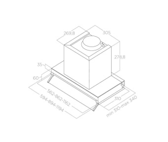 Детальное фото товара: ELICA BOX IN PLUS IXGL/A/90