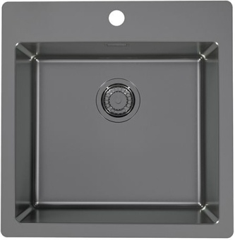 Детальное фото товара: ALVEUS PURE MONARCH 30 new ANTHRACITE FS, мойка, нержавеющая сталь (с выпуском без сифона)