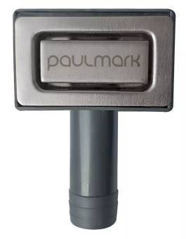 Детальное фото товара: Paulmark PM22-GM, перелив прямоугольный с логотипом, вороненая сталь