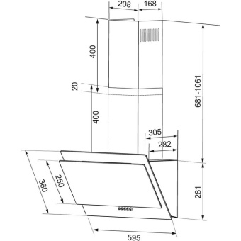 Детальное фото товара: Krona VENERA 600 black PB