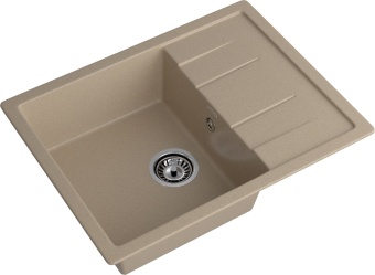 Детальное фото товара: GranFest QUADRO GF-Q-650 L, мойка, мрамор, песочный