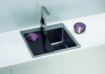 Детальное фото товара: ALVEUS PURE MONARCH 30 new ANTHRACITE FS, мойка, нержавеющая сталь (с выпуском без сифона)