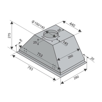Детальное фото товара: Konigin Falcon White Glass 80