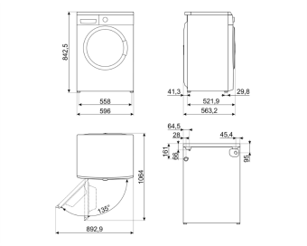 Детальное фото товара: Smeg WM3T84RU4