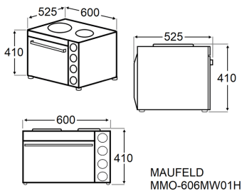 Детальное фото товара: Maunfeld MMO-606MW01H