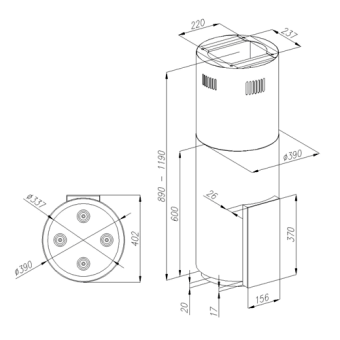 Детальное фото товара: Konigin Equilibrium Steel Glass