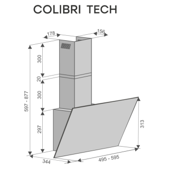 Детальное фото товара: Konigin Colibri Tech Black 50