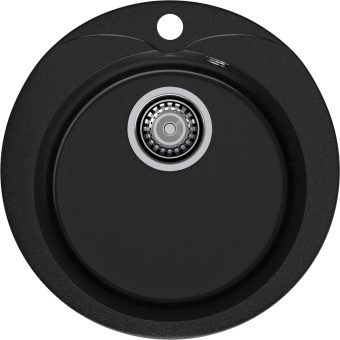 Детальное фото товара: GranFest RONDO GF-R-480, мойка, мрамор, черный
