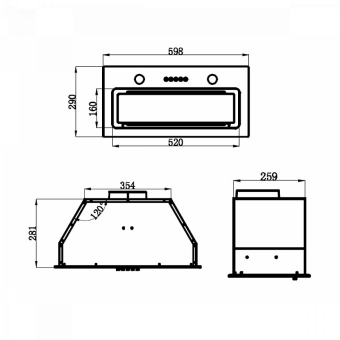 Детальное фото товара: Maunfeld TRAPEZE 601GG BLACK